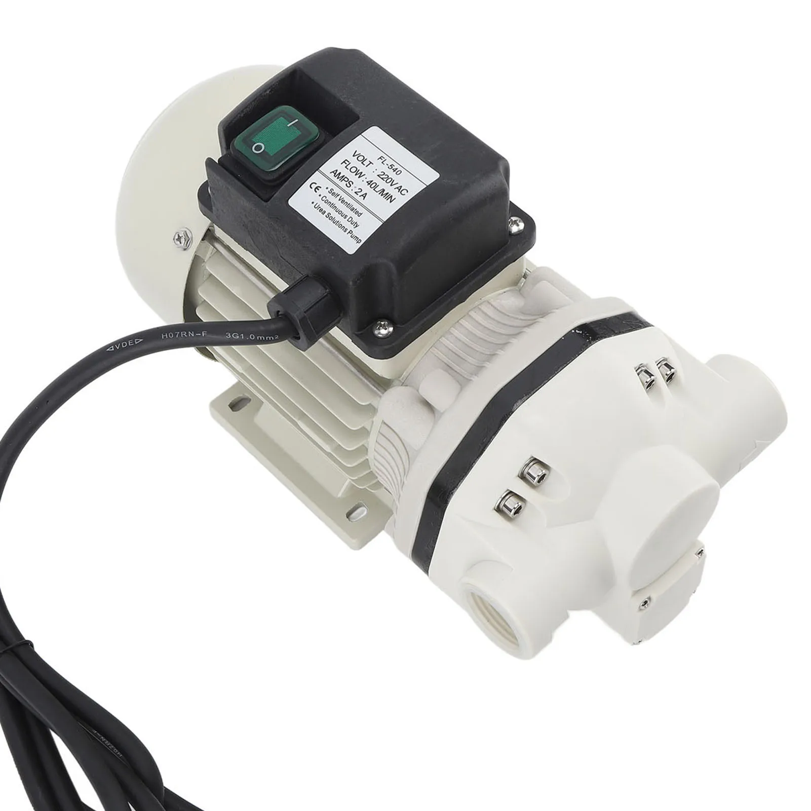 Мембранный ирригационный насос, насос мочевины, электрический мембранный ирригационный самовсасывающий большой 10,5 галлонов в минуту, 50,75 фунтов на квадратный дюйм, 40 л, 10 метров, 400 Вт