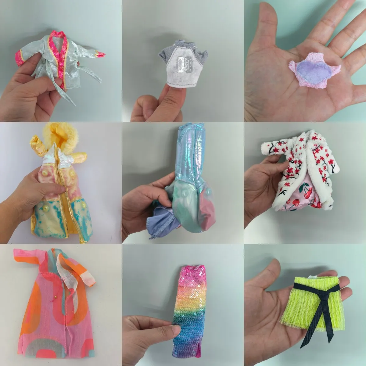 S15 muchos tipos de ropa tops de piel abrigo falda pantalones cortos para muñeca bratz 1/6 muñeca Rainbow High muñeca moda muñeca fresca