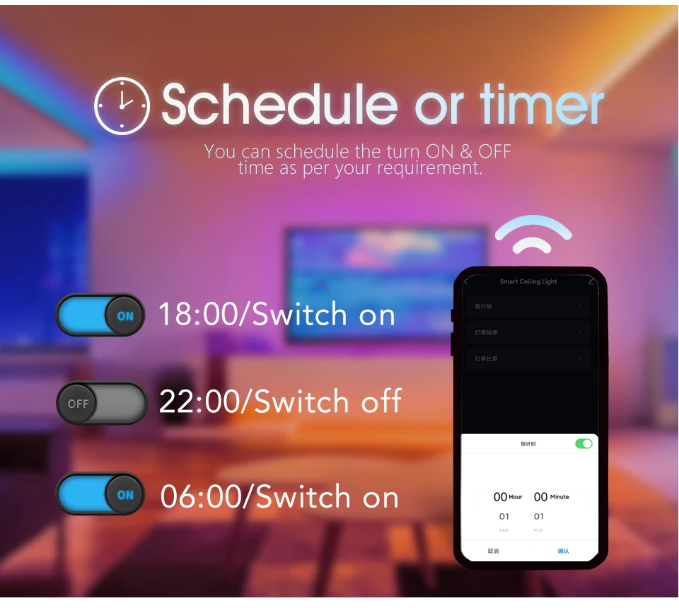 30W 36W Smart LED Ceiling Light RGB Dimming APP TUYA Remote Control Timing Indoor Home Decor Bluetooth WIFI Bedroom Living Room