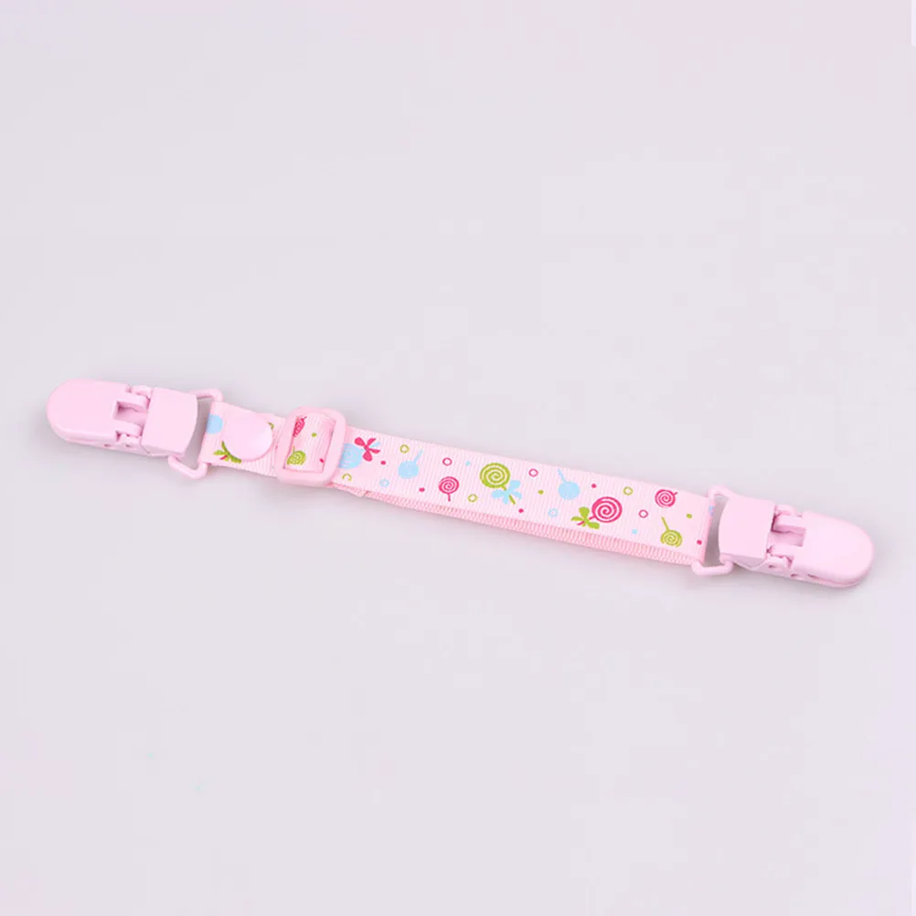 

4Pcs Bib Clip for Baby Printed Adjustable Strong Texture Long-Lasting Use Portable Kids Feeding Accessories Baby Bib Clip