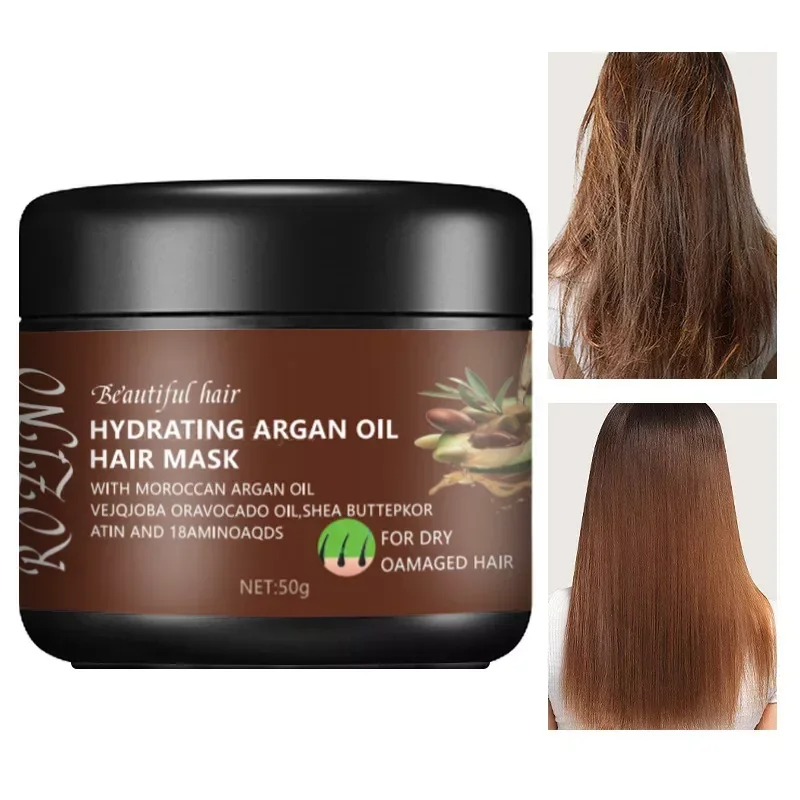 

Moroccan Hair Mask Anti Frizz Conditioner Deep Nourishing Hair Care Argan Oil Essence Moisturizer for Hairs Маска Для Волос