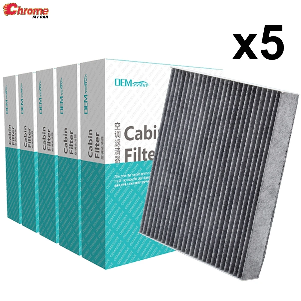 

5x Car Accessories Pollen Cabin Air Conditioning Filter For Ford Galaxy Mondeo S-Max Edge DG9H-18D483-BA 5256078 2015 2016 2017