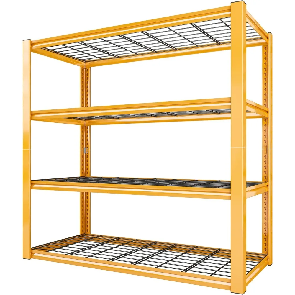 

REIBII 40" W Garage Shelving 2240LBS Storage Shelves Heavy Duty Shelving 4-Tier Adjustable Metal Shelves for Storage Rack