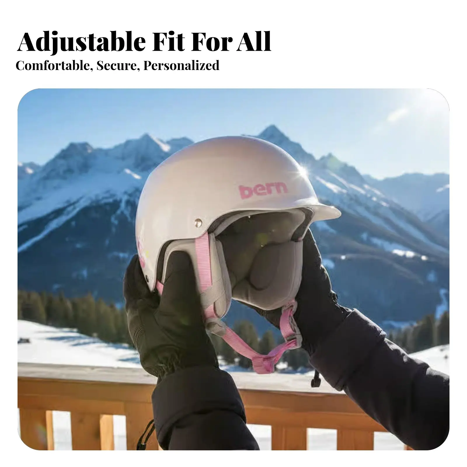 

Ski Helmet, MIPS Head Protection, Aura Series, Unisex, Adjustable, Asian Fit, Collision Resistant Winter Sports Helmet
