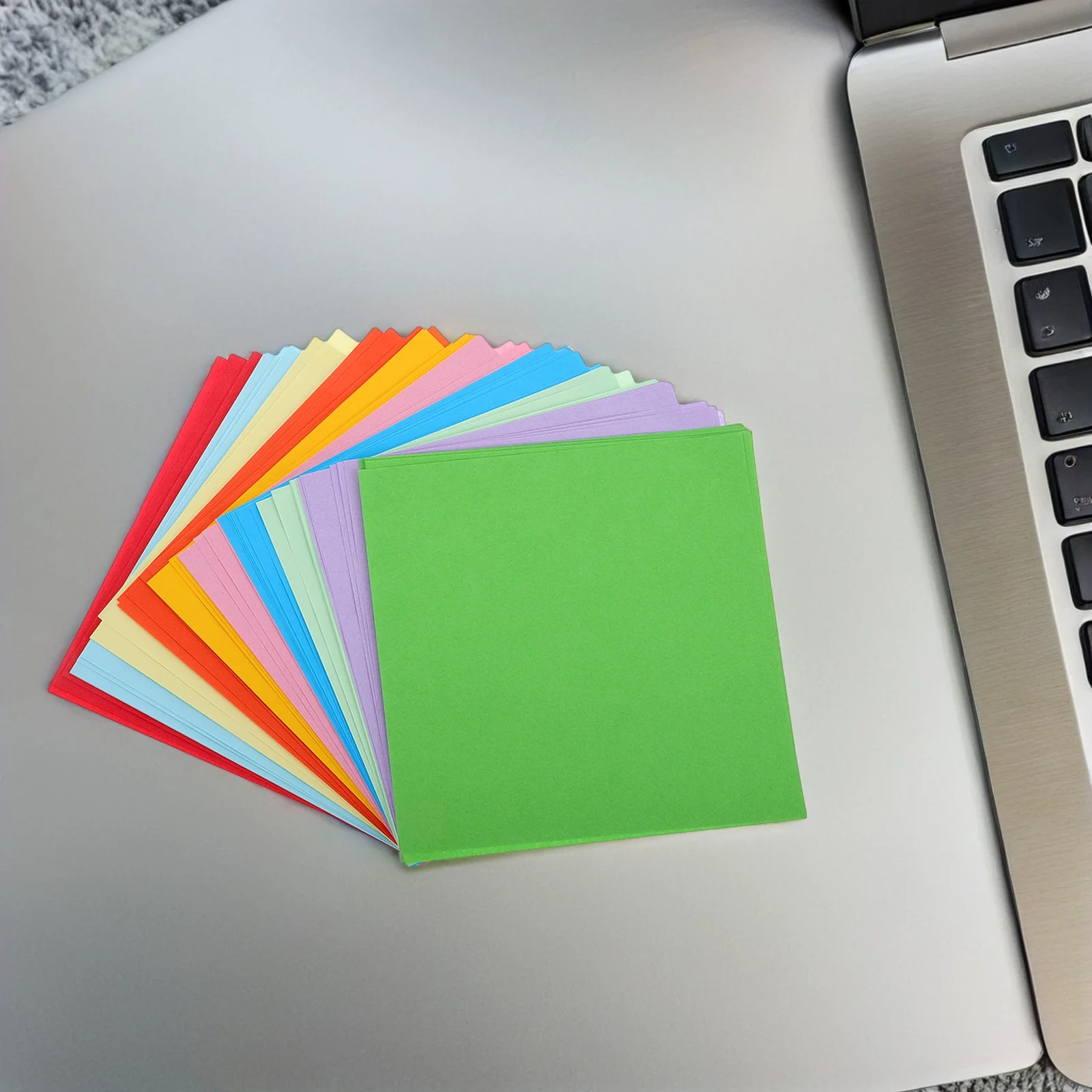 ورق حرفي مربع أوريغامي ملون للأطفال، مشاريع يدوية ذاتية الصنع، ورق تزيين مختلط الألوان، لوازم فنية يابانية #1