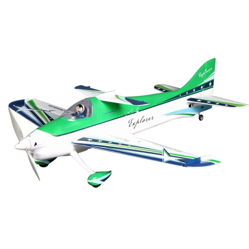 FMSRC RC Airplane 1100MM 1.1M F3A Explorer Aerobatic 3D Green 4CH 3S  PNP Sport Scale Model Hobby Plane Aircraft Avion