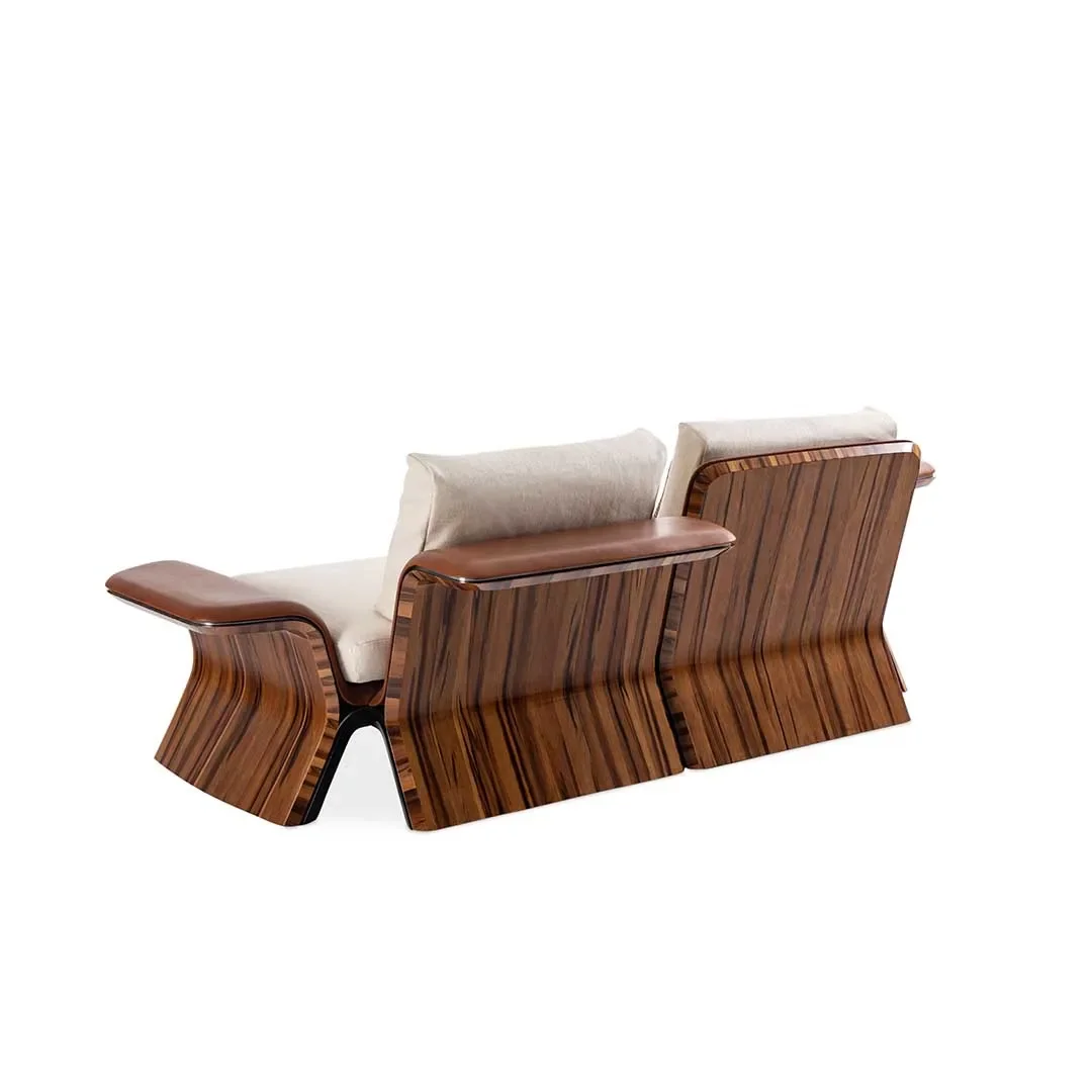 #Furniture Factory Whosale Solid Wood Living Room Furniture Sofa Luxury Villa Fabric Sofa Set for Villa