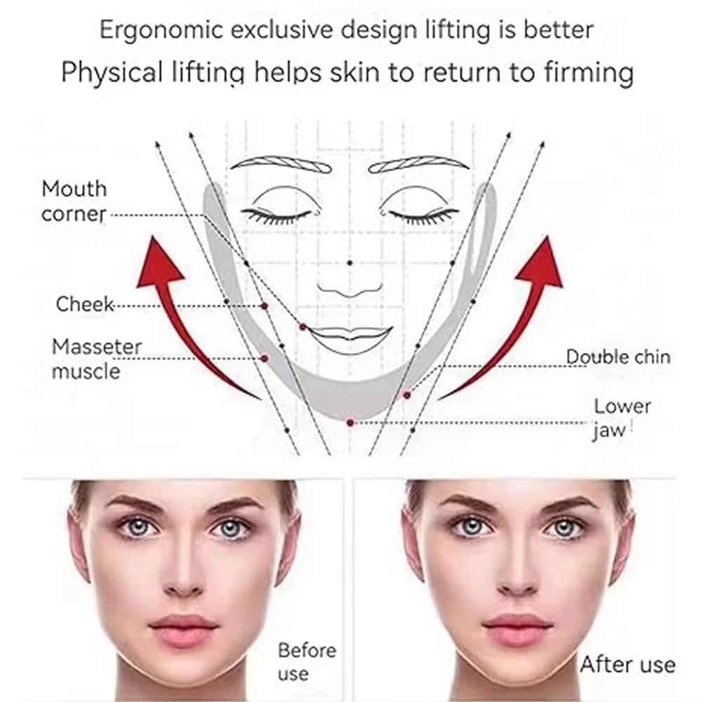 قناع تنحيف شد الوجه على شكل حرف V لإزالة عضلات الذقن المزدوجة وحرق الدهون ومضاد للشيخوخة منتجات التجميل الجديدة #5