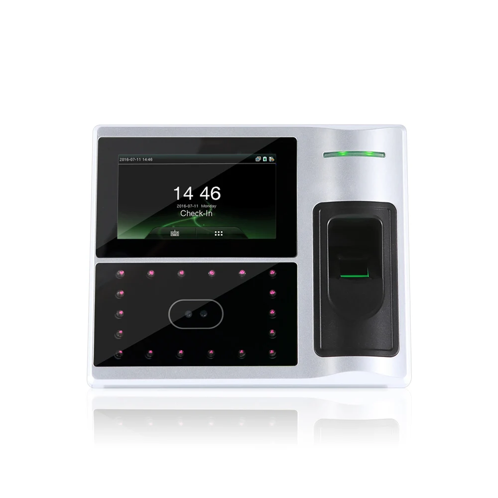 4.3 Inch Touch Screen Facial Recognition Time Attendance Device With Access Control