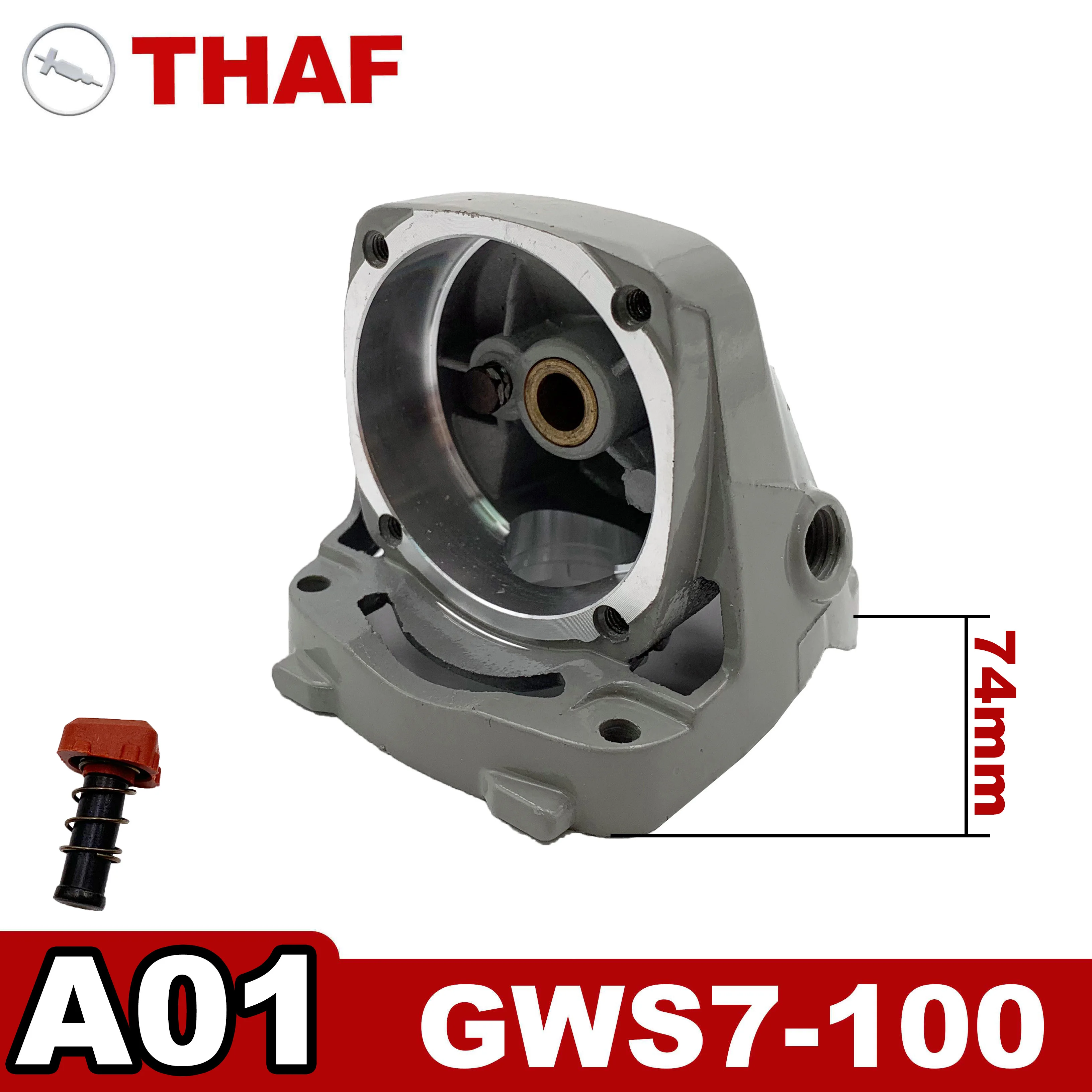 Gear Housing with Push-Button and Bearing Replacement Spare Parts For Bosch Angle Grinder GWS7-100GWS7-125 A01