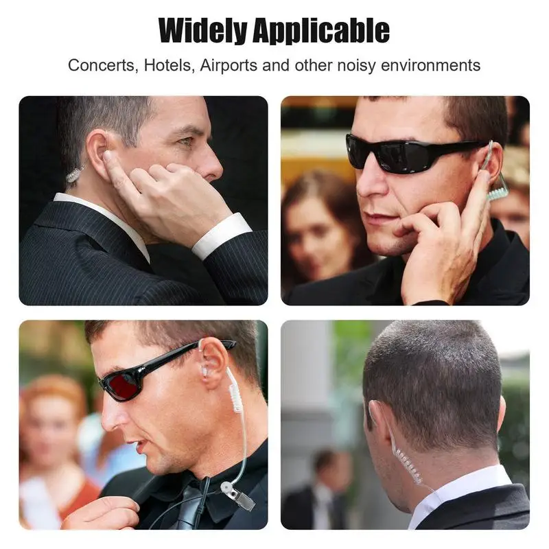 2-Pin Walkie Talkie Earpieces Portable Air Tube Headphones Two Way Radio Long Lasting Quansheng UV-K5 UV-13 DM-1701 UV-5R