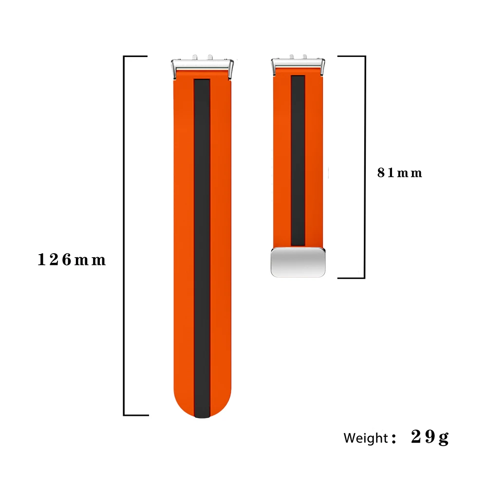 Smart Watch strap for Samsung Galaxy Fit 3 Magnetic Folding Buckle Silver Buckle Outdoor Watchband Women Accessories Sport Man image 5