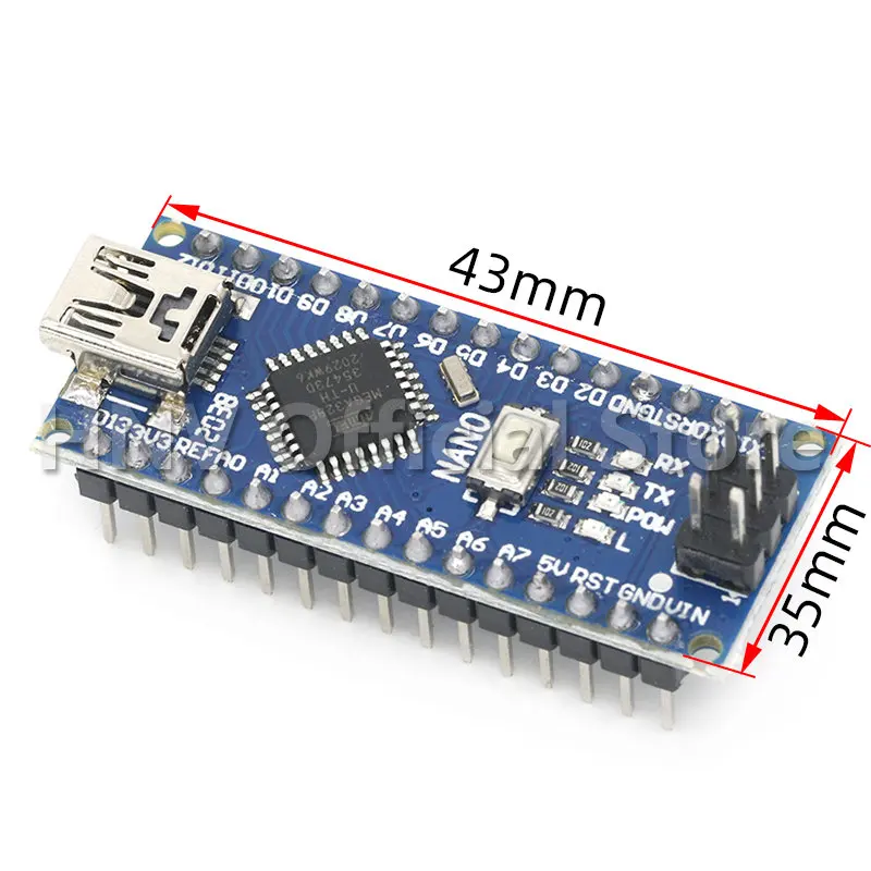 Контроллер NANO V3.0 3,0, терминальный адаптер, плата расширения, щит NANO IO, простая удлинительная пластина для Arduino AVR ATMEGA328P