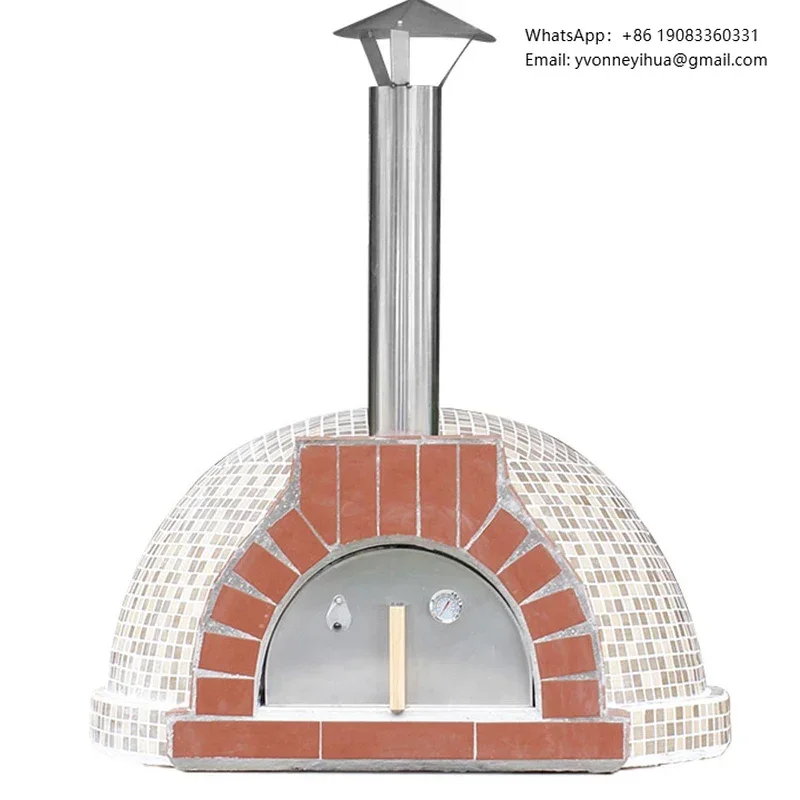 

Customization Wood-fired Pizza Oven Charcoal Gas Brick Barbecue Oven Pizza Kiln Oven Capacity 12 Inch Pizza For 3 Pcs