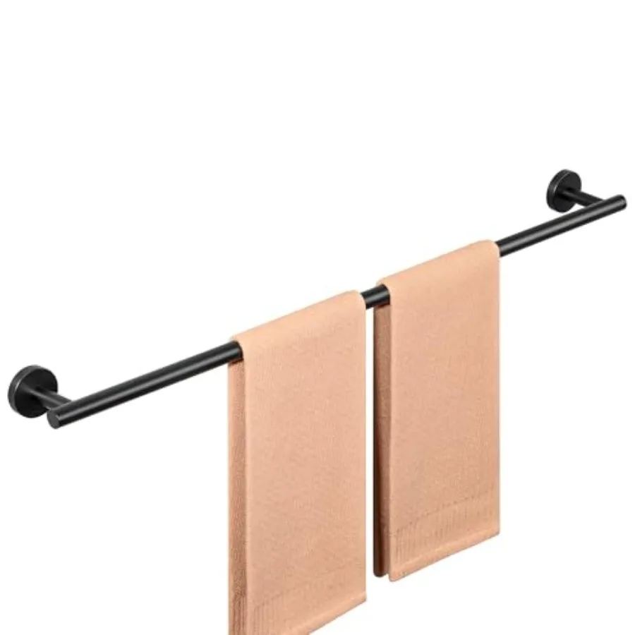 

Black Towel Bar for Bathroom Towel Rack Wall Mounted 31.5 Inch Towel Rod Towel Holder SUS304 Stainless Steel Hanging Length 2