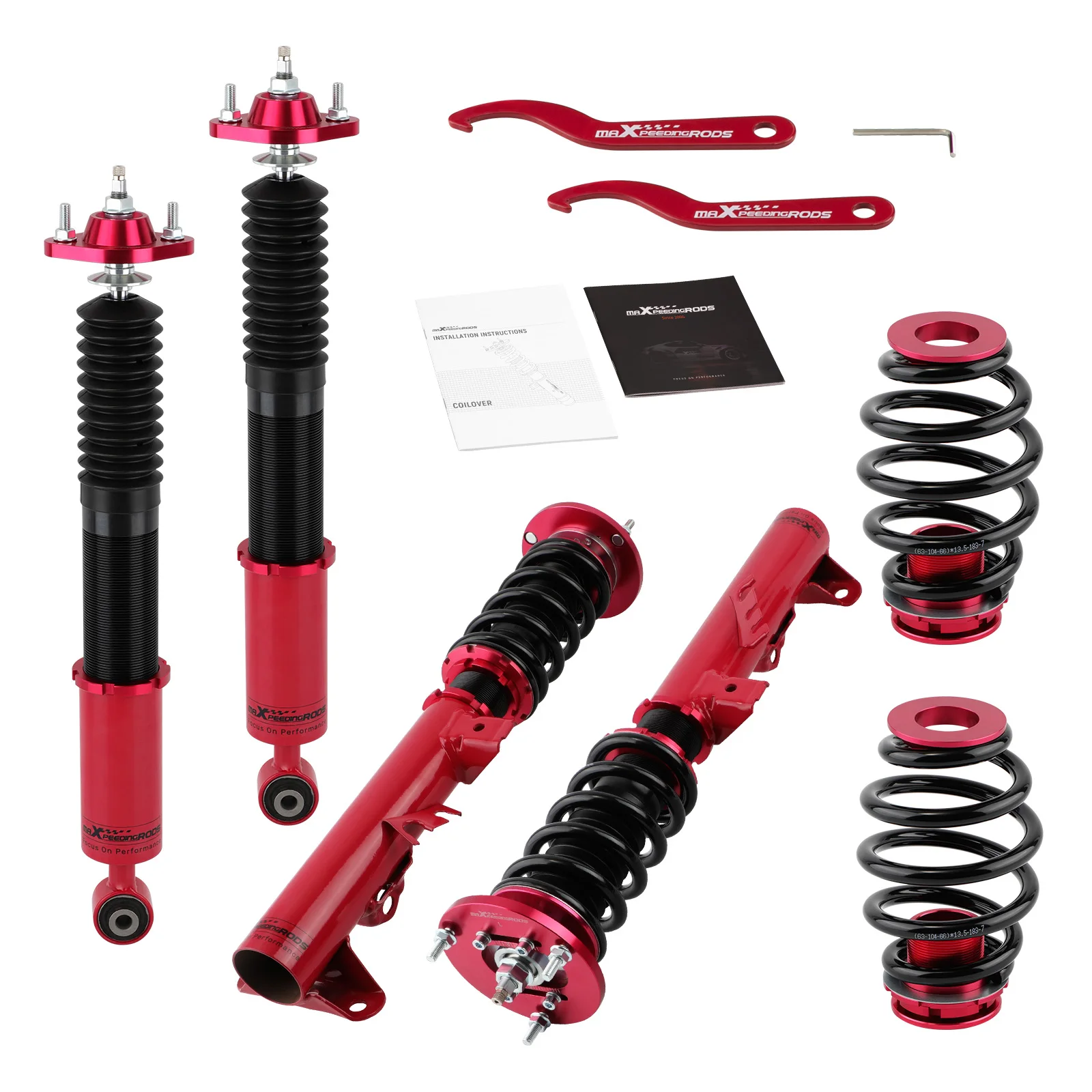 24-way coilover coilovers készlet számára BMW E36 318i 323i 325i 328i Orsó struts Árad vmiből Abbahagyás Begyeskedik