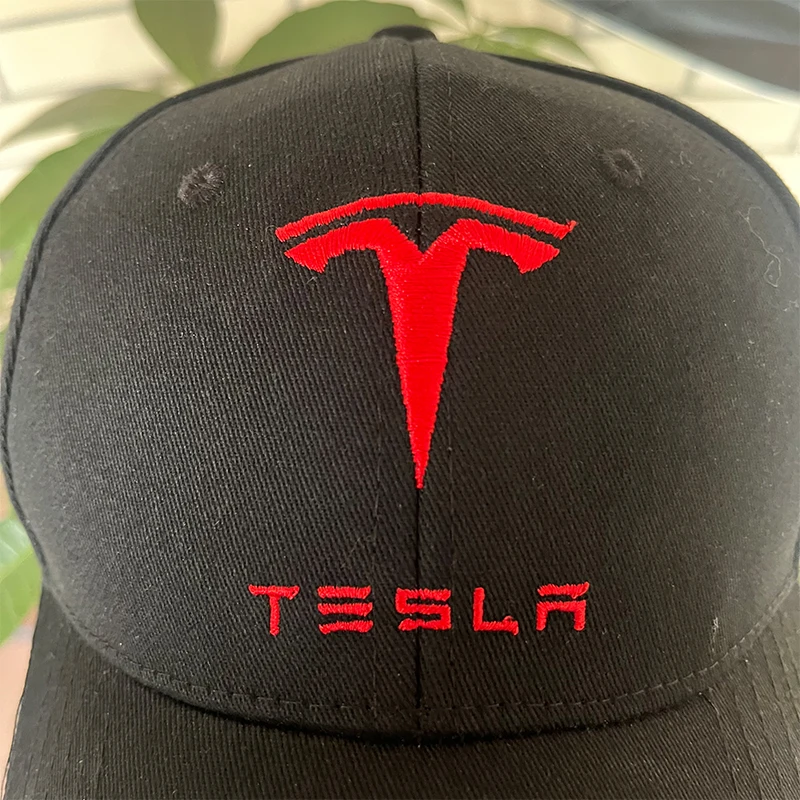 For Tesla Model 3 Model Y S X Car Pure Cotton Breathable Embroidery Casual Baseball Caps Sunscreen Hat