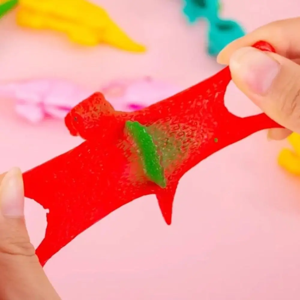 5 PCS Criativo Dinossauro Ejeção Brinquedo Dinossauro Não Deformado Animais Dos Desenhos Animados Dinossauro Catapulta
