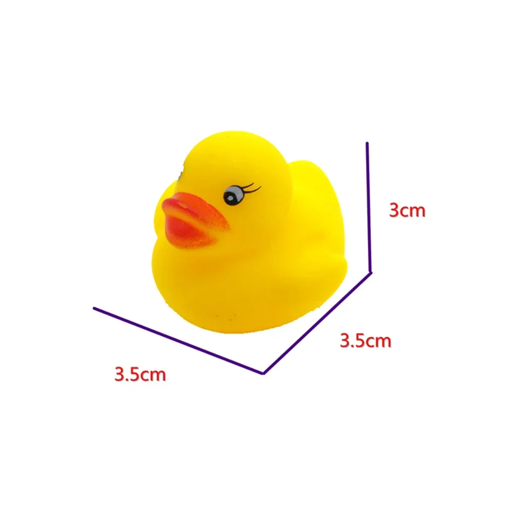 12Pcs/Set Baby Bath Toys colorful Squeaky Rubber Duck Float Baby Shower Water Toys for Swimming Pool Party Toys Gifts Boys Girls