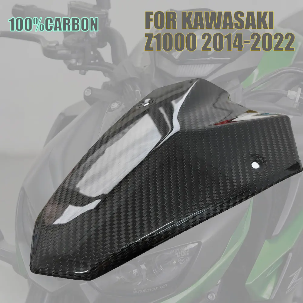 Motorcycle Carbon Fiber Front Fairing Cover Anti Scratch Modified Body Protection Guard Accessories for Kawasaki Z1000 2014-2022