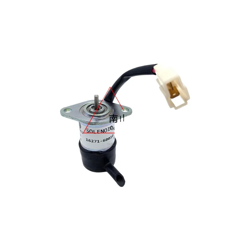 

For Kubota U15 20 30 35 flameout solenoid valve 16271-60010 flameout switch oil cut-off valve Excavator accessories