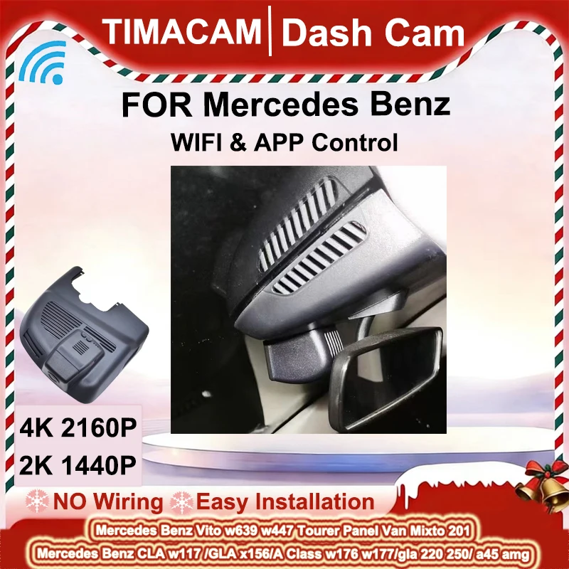 

TIMACAM 2K4K Автомобильный видеорегистратор для Mercedes Benz GLA x156 CLA w117 A Class w176 w177 gla cla a 45 220 220d 250 amg