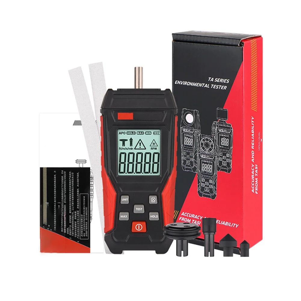 TA500C Digital Tachometer Contact And Non-Contact High Accuracy RPM Tachometer Dual Mode Industrial Grade Tachometer Set