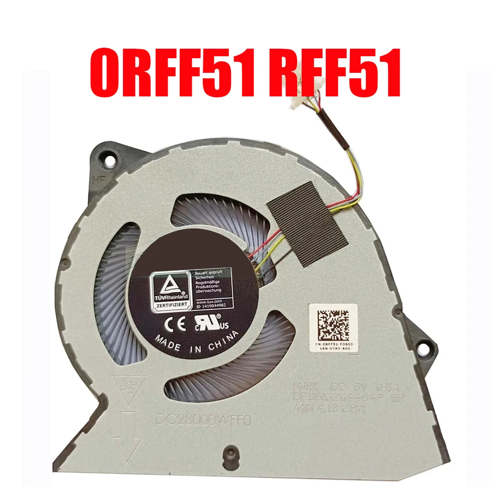 0RFF51 RFF51 Laptop CPU Fan For DELL For Inspiron 3511 3515 For Vostro 3250 3420 3510 DC28000WFF0 DFS5K12114464P FNRK DC5V 0.5A