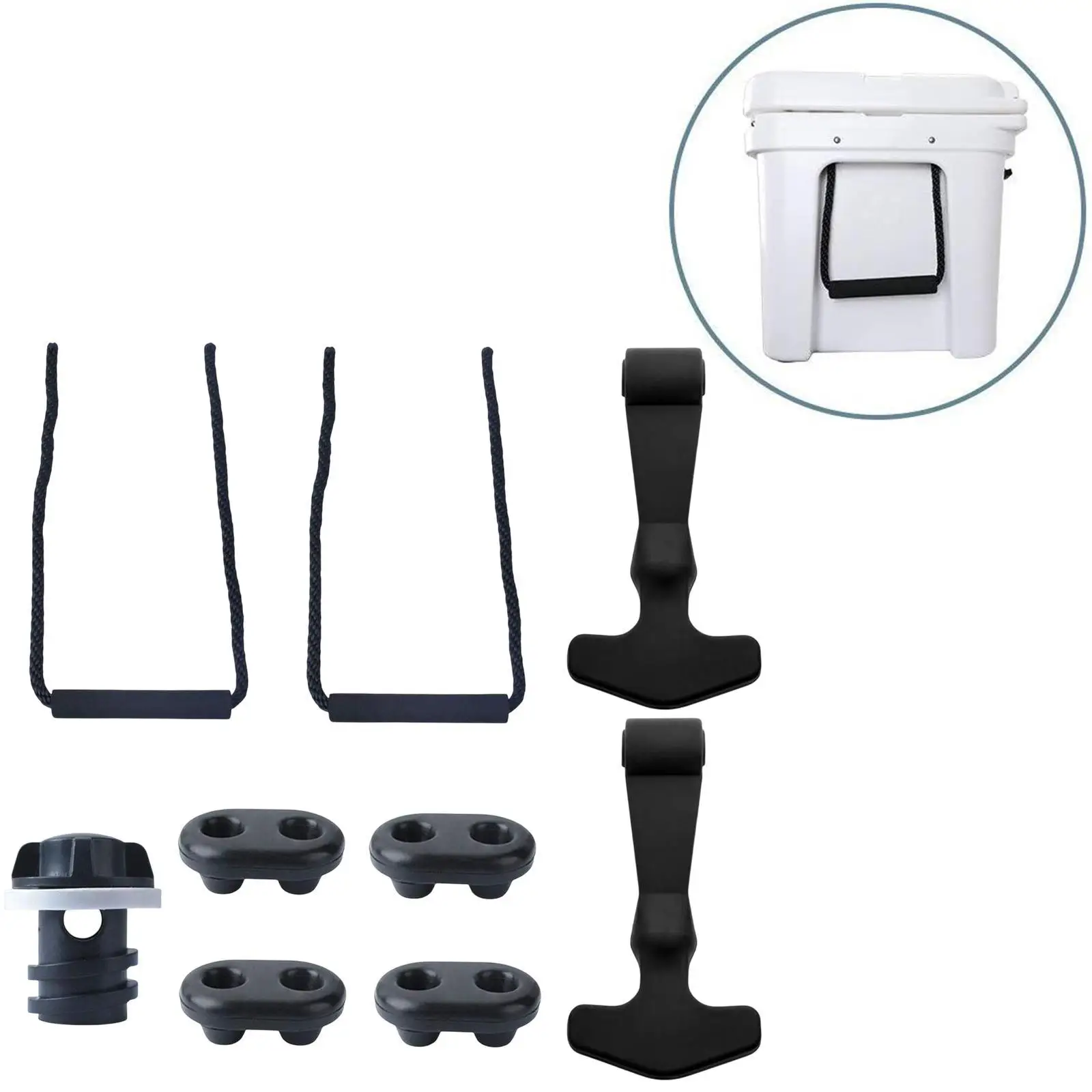 

Cooler Replacement Handles Rope Attachment Nylon Outdoor Cooler latches