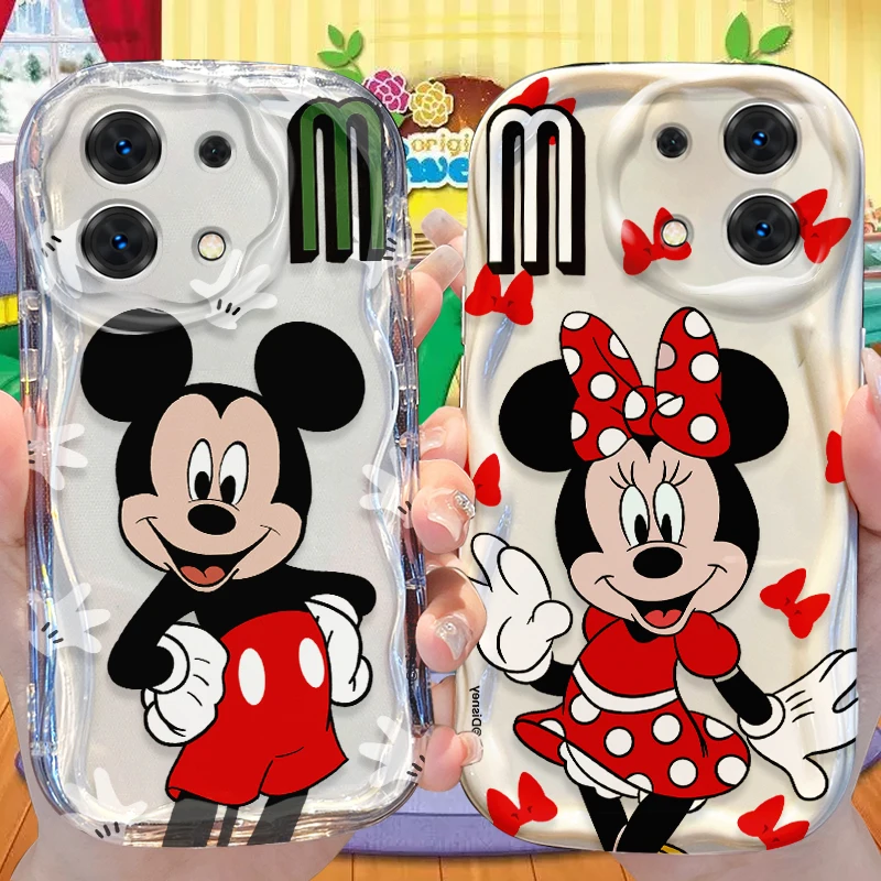 Disney Mickey Minnie Phone Case for Xiaomi Redmi Note 13 12 11 Pro Plus 4G 5G 13C 12C Turbo 12S 11S 10 9 11A 9C Silicone Cover