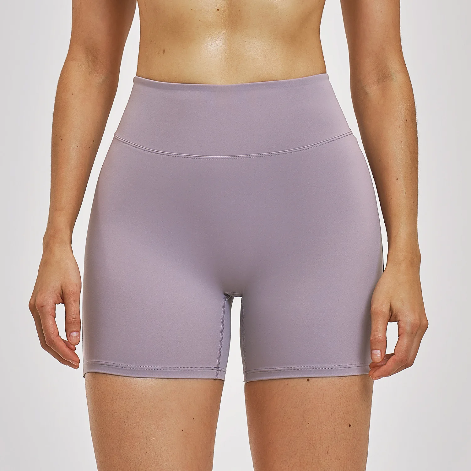 Women's Summer High Waisted Yoga Shorts Solid Color Yoga Leggings Cycling Worko… - Image 3