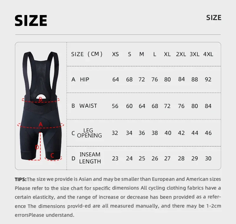 YKYWBIKE Herren Radsport-Trägerhose Italien Elastic Interface 7 Stunden Gepolsterte Profi-Fahrradhose Rennrad-Radlerhose – Detail 6