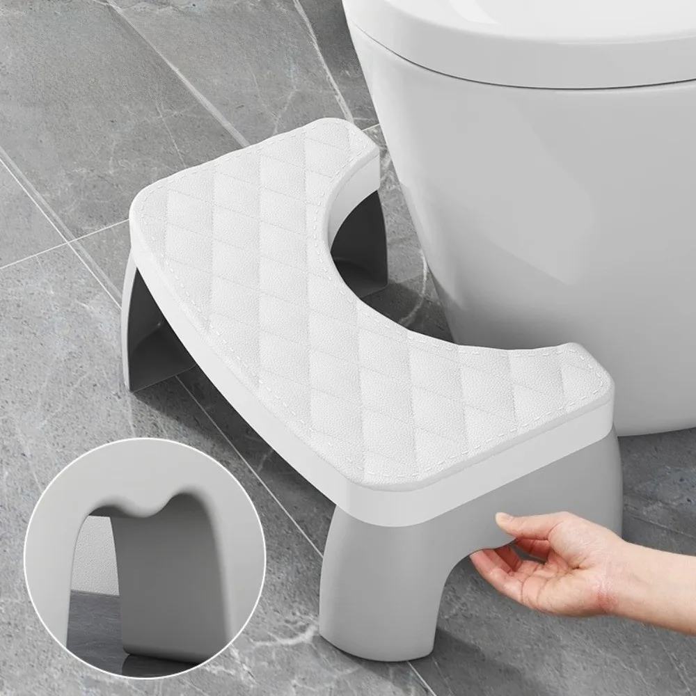Waterproof Potty Step Stool Removable Non-slip Squat Aid Stool Multifunctional Ergonomic Design Bathroom Step Stool
