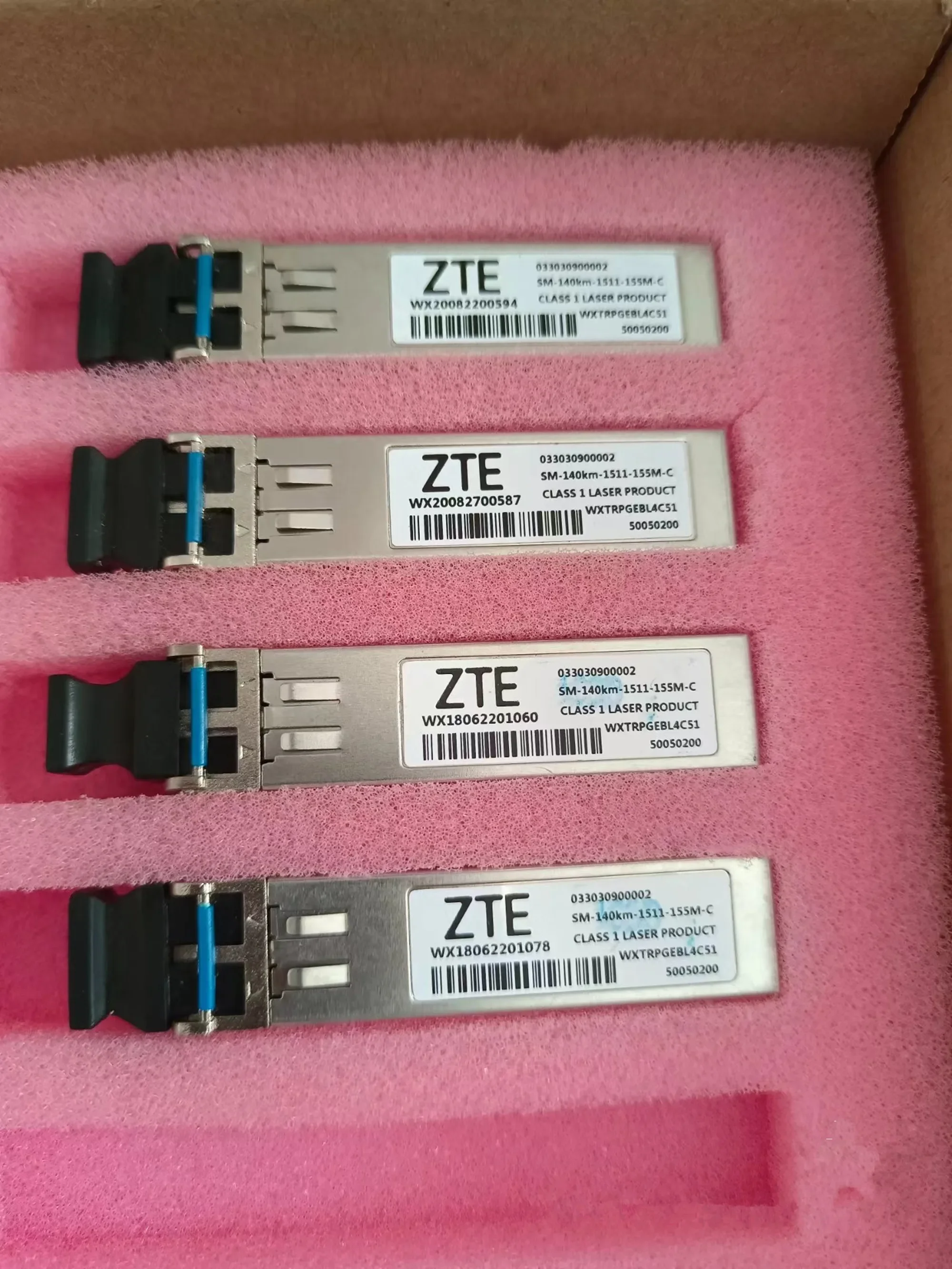 SFP Module Optical Fiber 155M 140KM ZTE Fiber Transceiver 033030900002 50050200 SM-140KM-1511-155M-C