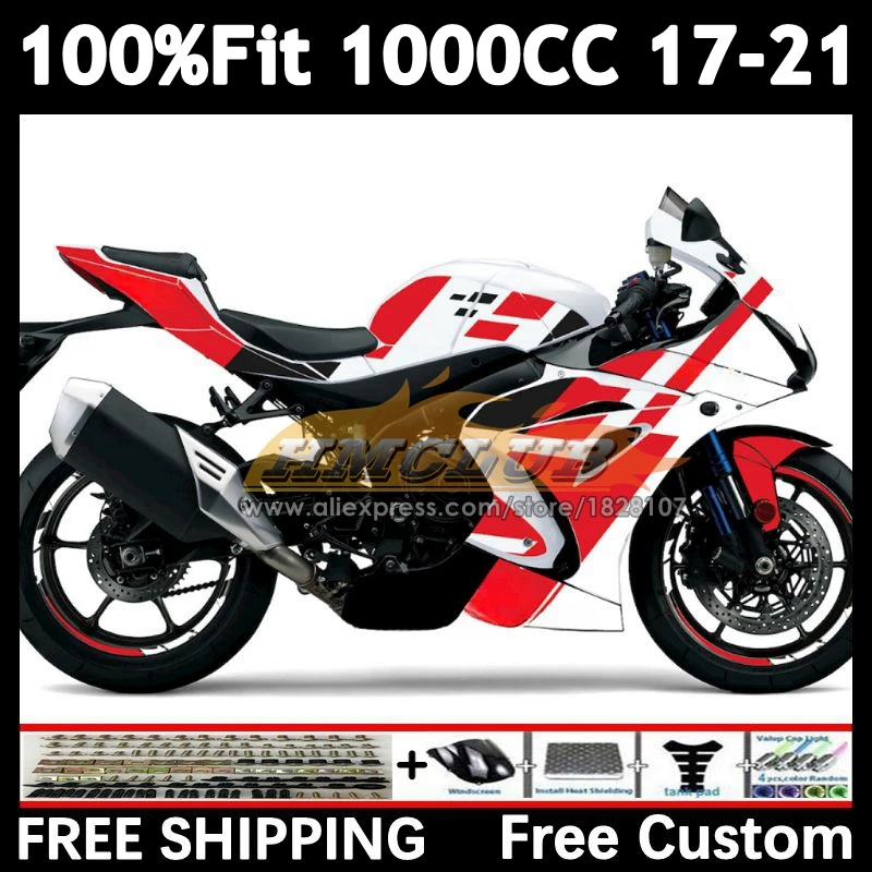 Body For SUZUKI GSX-R1000 red glossy GSXR 1000 2017 2018 2019 2020 2021 32No.190 GSXR-1000 K17 GSXR1000 17 18 19 20 21 Fairing