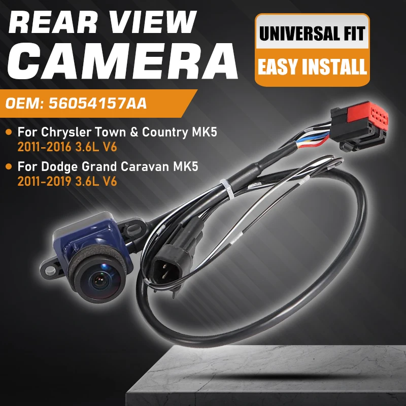 

Vehicle Backup Camera For Dodge Grand Caravan Chrysler Town Country 3.6L V6 MK5 2011-2016 Rear View Reverse Camera 56054157AA