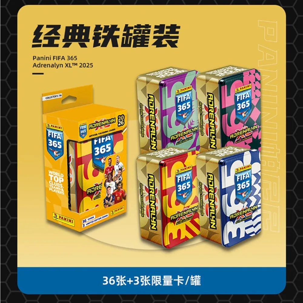 PANINI Genuine 2026 FIFA 365 Collection Cards Popular Football Matches for Boys and Girls High Quality Cards Family Table Toys