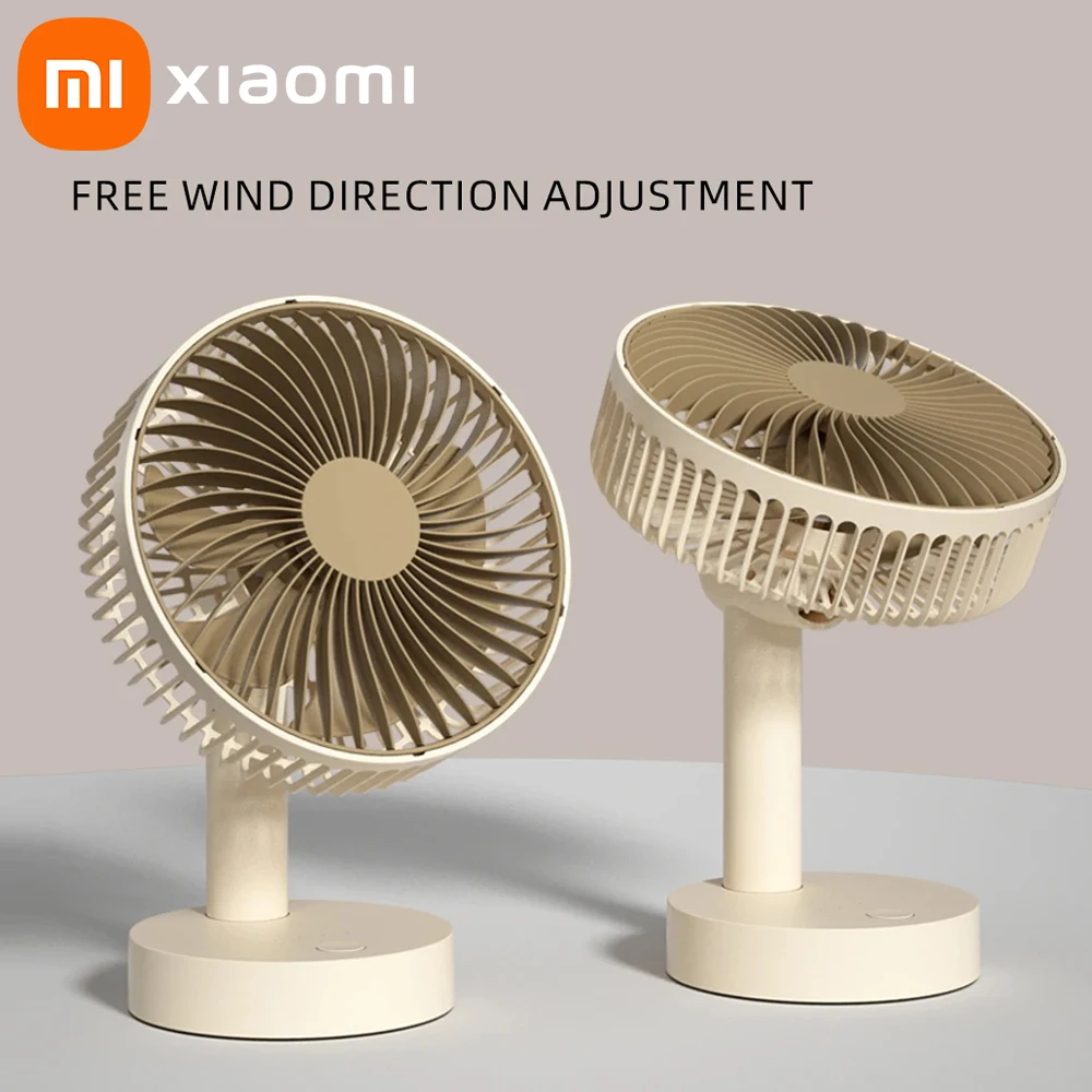 

Маленький вентилятор Xiaomi с регулировкой вверх и вниз, настольный USB-электрический вентилятор, портативный студенческий общежитие, офис, 4-скоростной настольный охлаждающий вентилятор