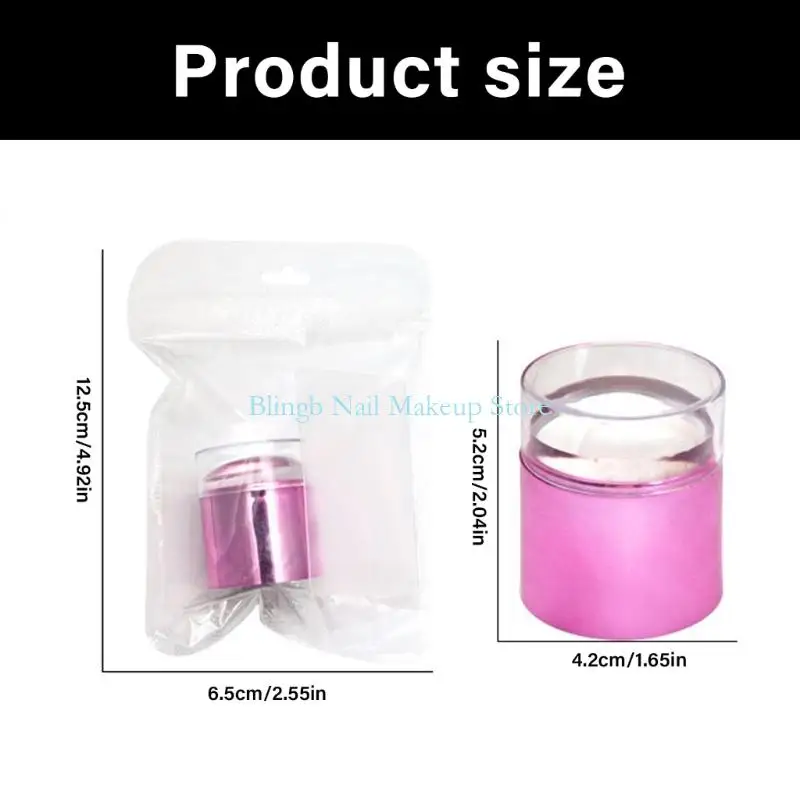 28TA 실리콘 네일 스탬프 스탬퍼 도구 네일 아트를위한 생생한 패턴 복제