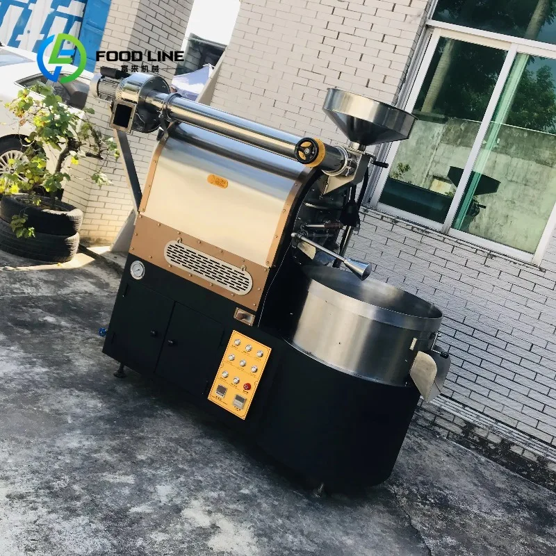 customized bean roaster unit with milling attachment multi batch steel baking drum for home cafe coffee operator business buyers
