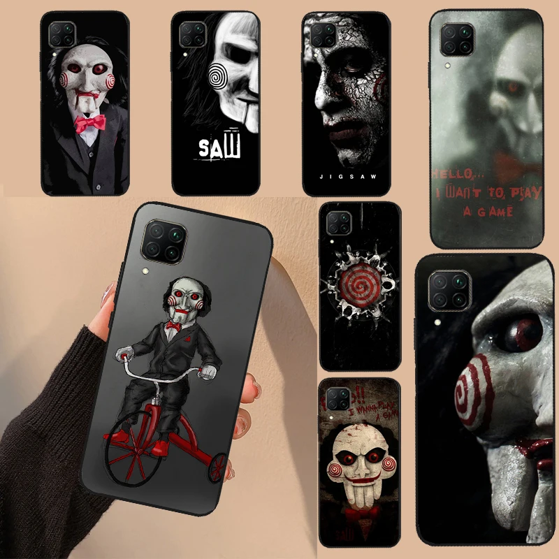 Jigsaw Saw Horror Case For Huawei Nova 10 9 SE 3i 7i 8i 11i 5T Y60 Y70 Y90 P20 P40 P30 Lite P60 Pro P Smart Z