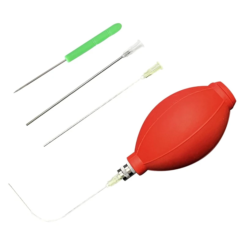 

Easy Egg Blower Tools One Hole Empty Egg Pump Supplies Ukrainian Egg Decorating Kit Red With Replaceable Gas Needles
