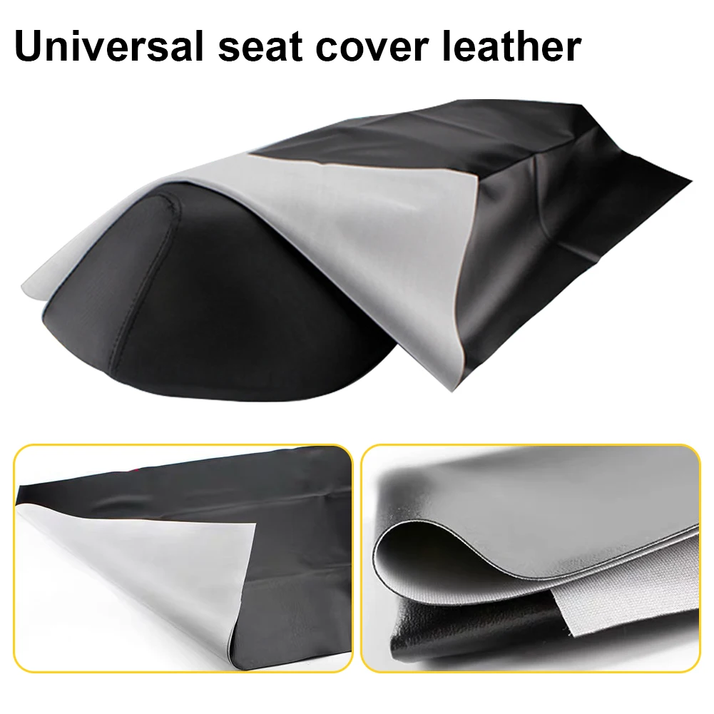 1PCS Universal Motorcycle Seat Cover Flexible DIY Seat Protector Cover Faux Leather Seat Cover Motorcycle Equipments Accessories