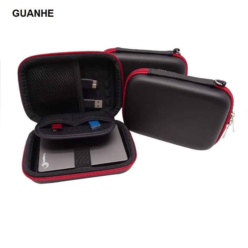 GUANHE Carrying Case For Portable External Hard Drive bag For Seagate Expansion Backup Plus Slim,WD My Passport Ultra Toshiba