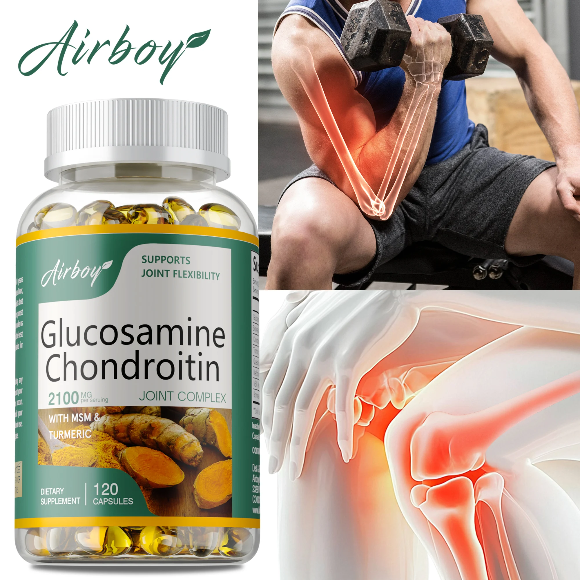 

Глюкозамин Хондроитин - восстанавливает хрящ, улучшает здоровье спины, шеи, коленного сустава, способствует мобильности и гибкости.