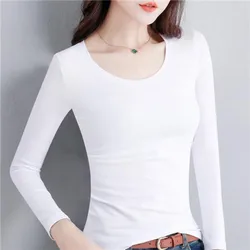 MRMT 2024 Brand New Women's T-shirt Long Sleeve Women T shirt Woman T-shirts For Female Slim Bottoming Tshirt Tops Tees