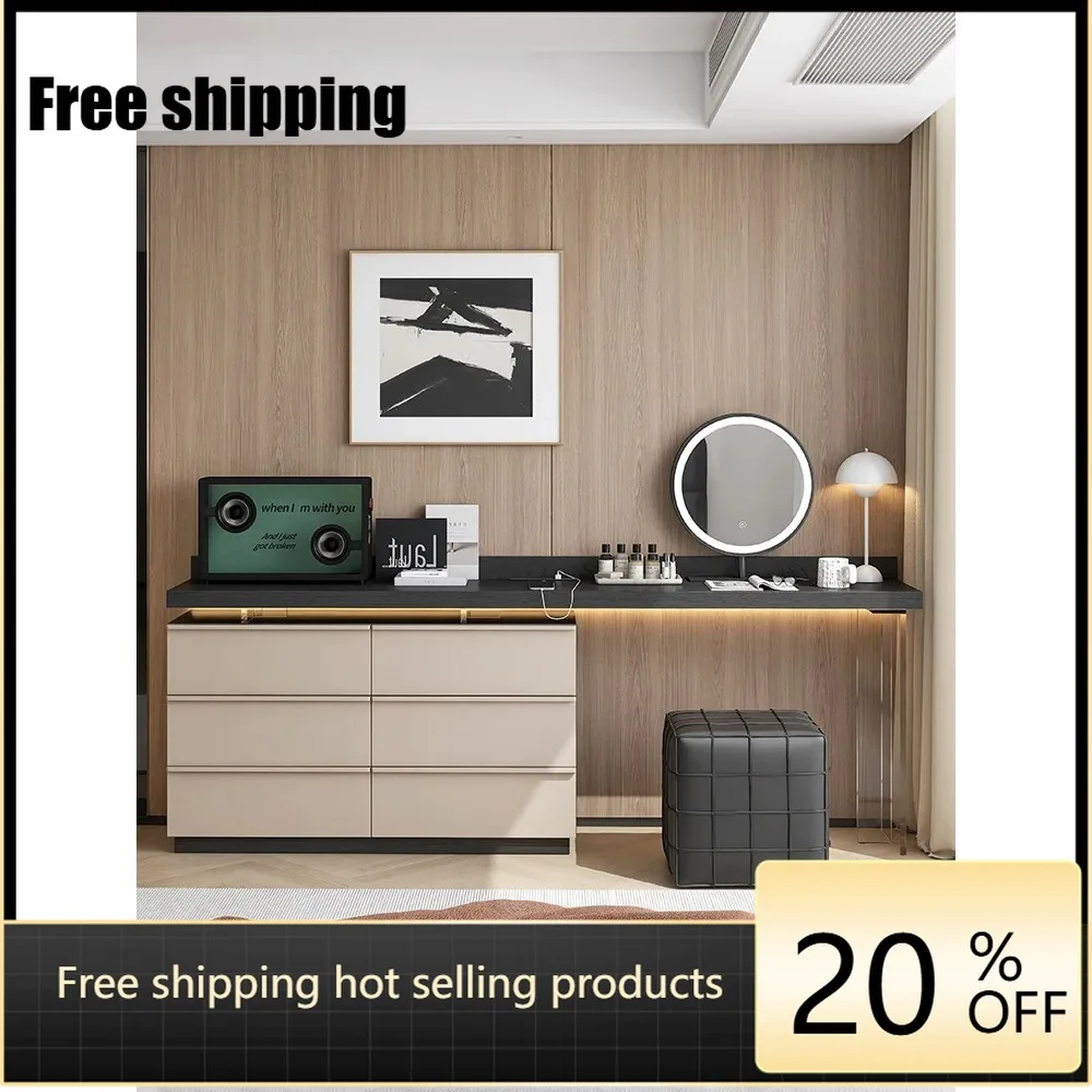 hot Large family cover antique stretch desk chest dresser combination six chest bedroom study table dresser