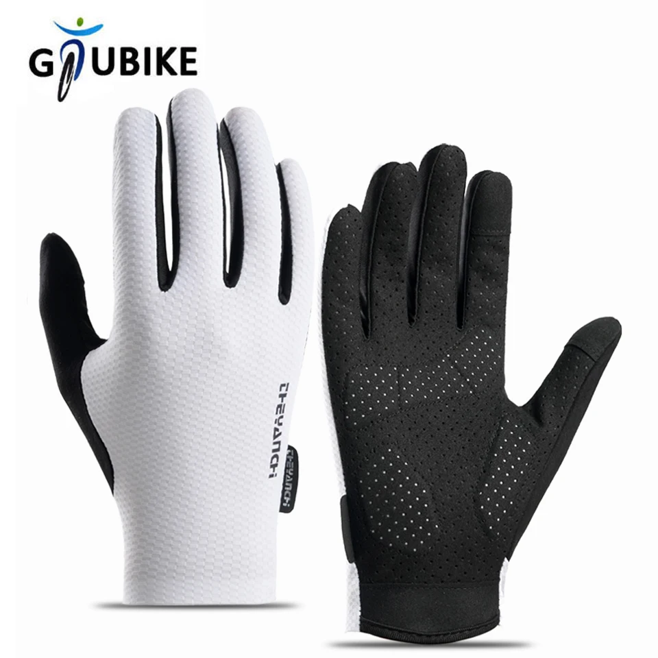 AliExpress GTUBIKE New Touch Screen Long Full Fingers Gloves Breathable Sports Cycling Gloves MTB Road Bike Riding Racing Women Men Mittens