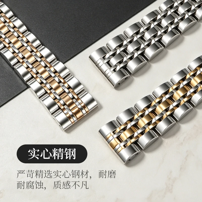 Solid Stainless Steel Watch Band, Compatible with Olivia Burton Starry Sky & Little Bee Ladies Metal Watch Strap