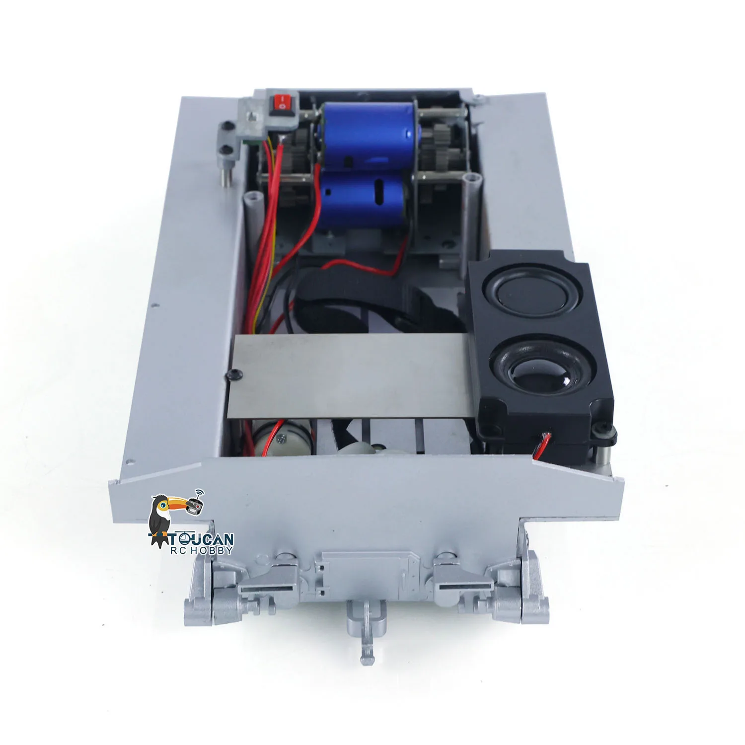 Metallgehäuse Raucheinheit Getriebe Power Motor Lautsprecher für RC Panzer Heng Long 1/16 RC Kampfpanzer 3898 USA M4A3 Sherman Modell